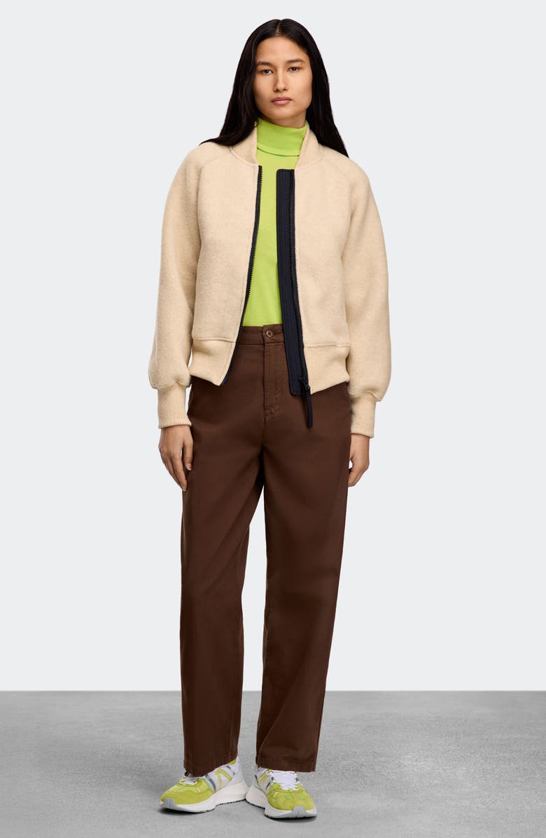 Canada Goose Sierra High Pile Fleece Bomber, Alternate, color, Light Tan