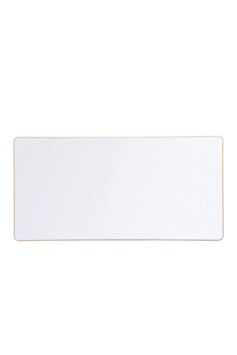 Rectangle Mounted Wall Mirror, Alternate, color, Brown