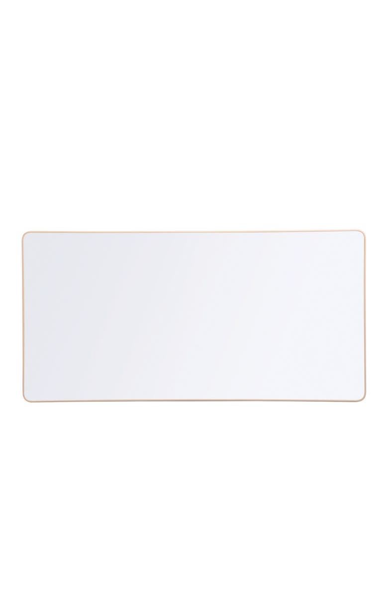 Kaplan Early Learning Company Rectangle Mounted Wall Mirror, Alternate, color, Brown