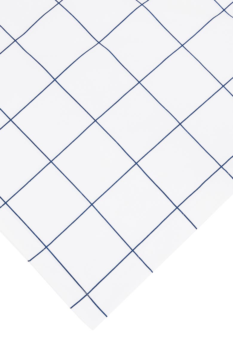 MELANGE HOME Percale Cotton Grid Duvet Set, Alternate, color, Navy