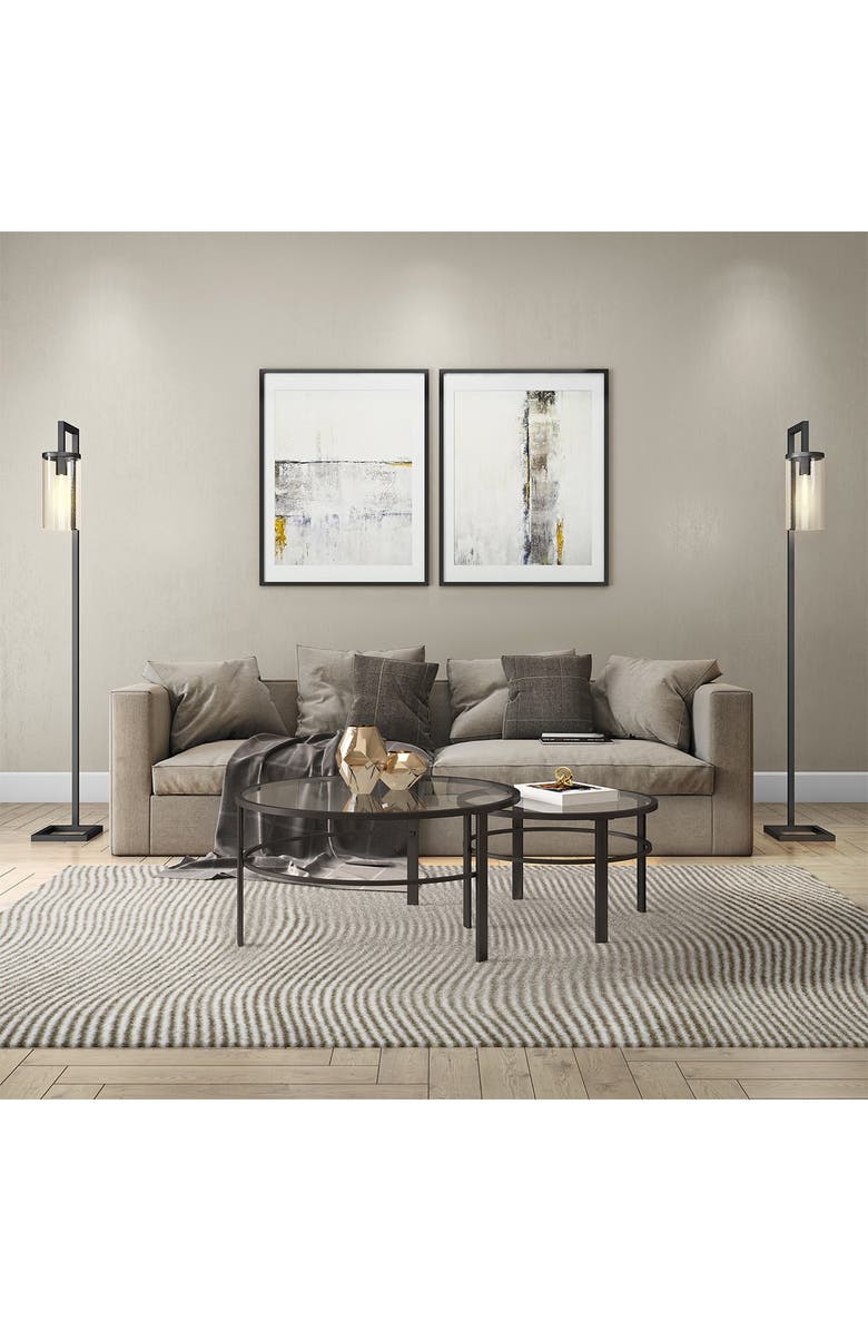 ADDISON AND LANE Gaia Blackened Bronze Nesting Coffee Table Set, Main, color, 