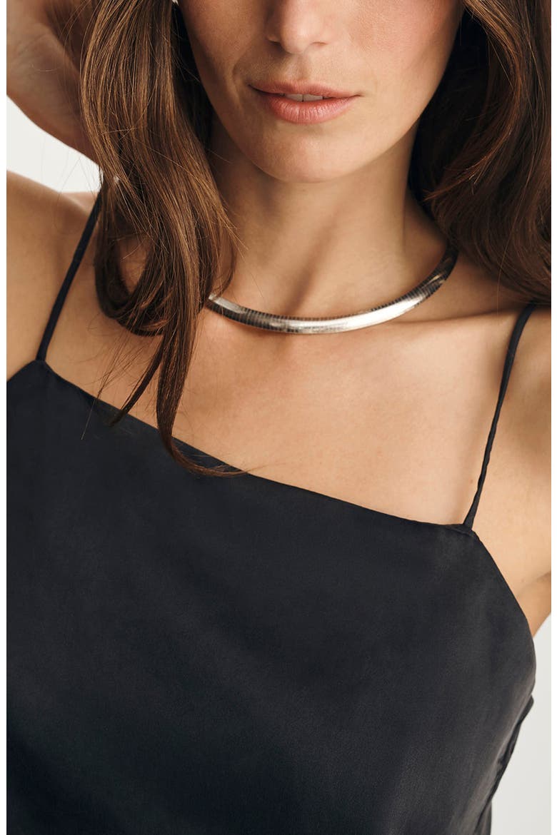 Silk Chiffon Camisole, Alternate, color, BLACK