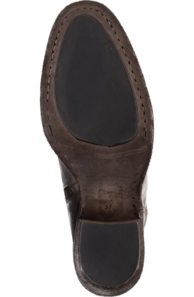 Officine Creative Sydne 008 Leather Pointed-Toe Bootie, Alternate, color, Dark Brown