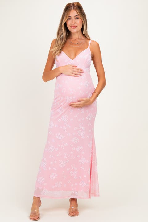 Floral Sleeveless V-Neck Maxi Dress