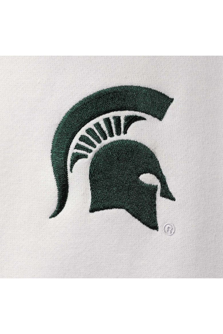 Men's Colosseum White Michigan State Spartans Tortugas Logo Quarter-Zip Jacket, Alternate, color, White