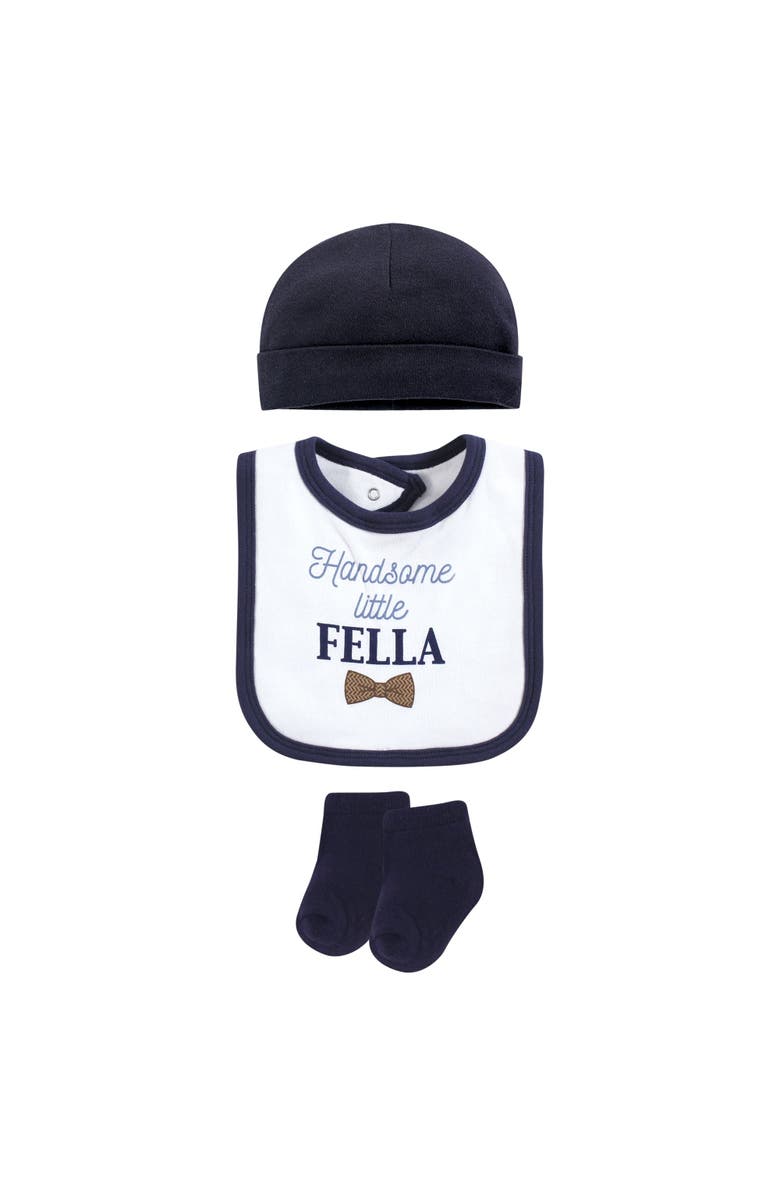 Hudson Baby Cotton Layette Set, Alternate, color, Herringbone Little Fella