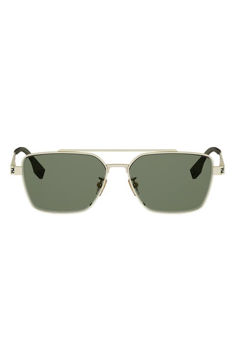 Sky 57mm Rectangular Sunglasses