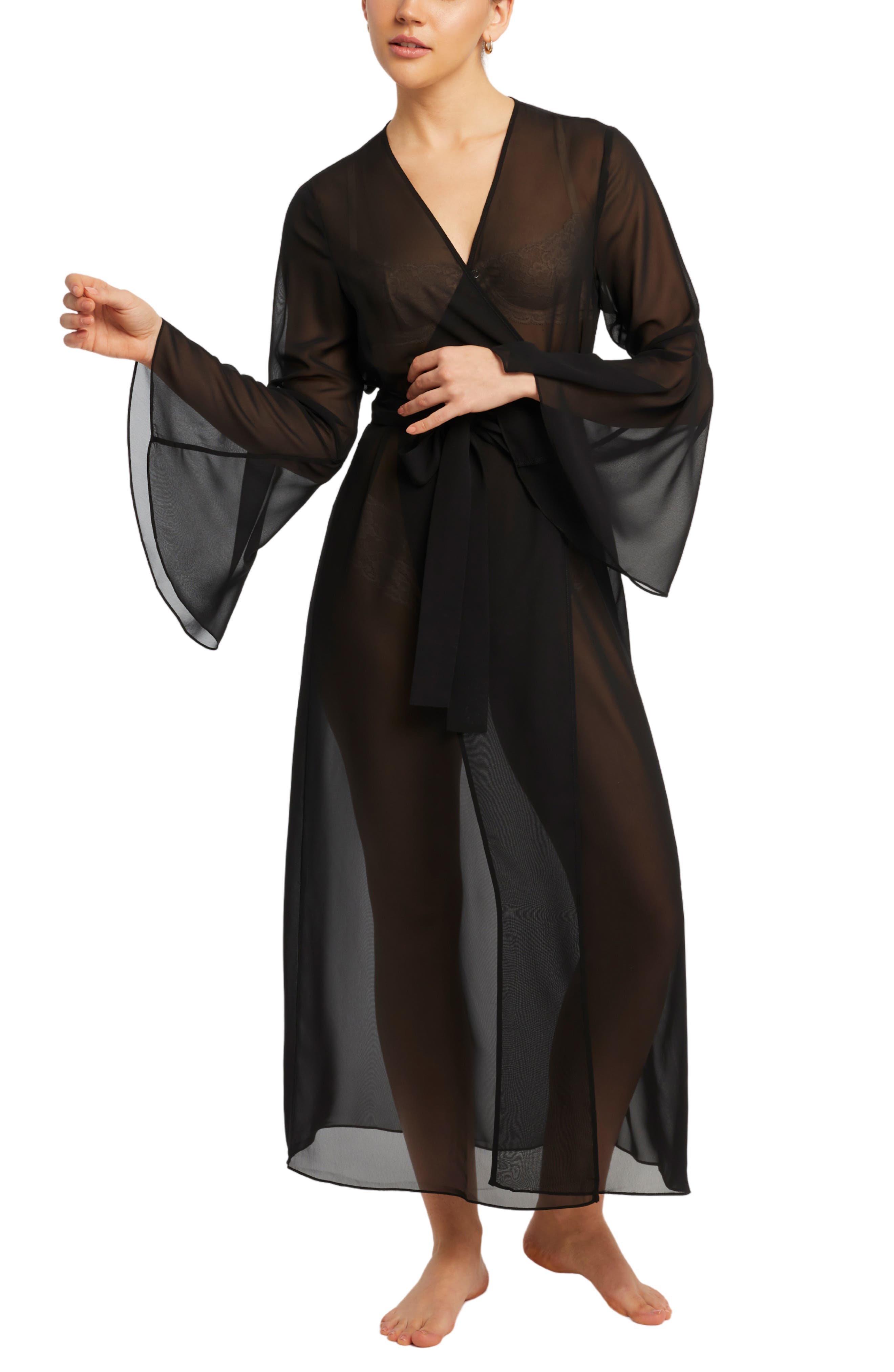 Rya Collection Sheer Chiffon Robe (Women) | Nordstromrack