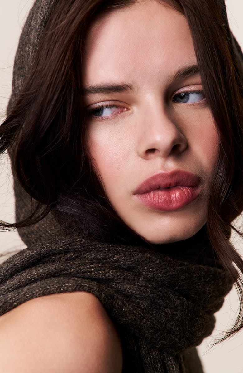 Guizio Hooded Knit Dress, Alternate, color, Dark Olive