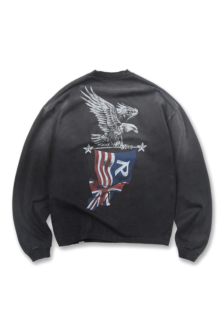 Eagle Graphic Long Sleeve T-Shirt, Alternate, color, BLACK