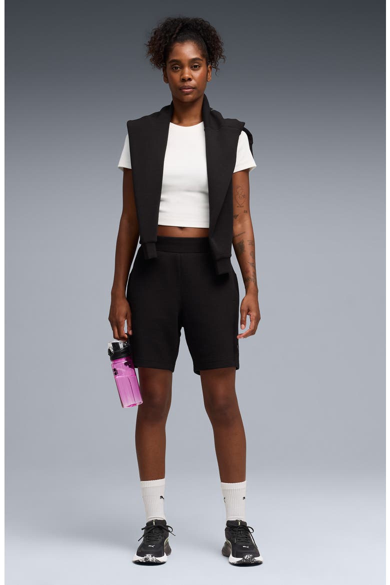 CLOUDSPUN Bike Shorts, Alternate, color, PUMA BLACK