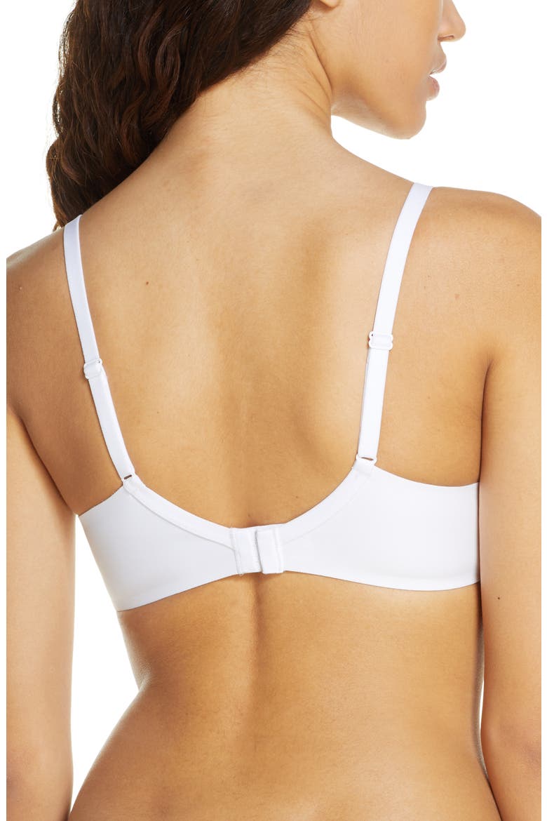 Erika Lace Plunge Lightweight Bra, Alternate, color, WHITE