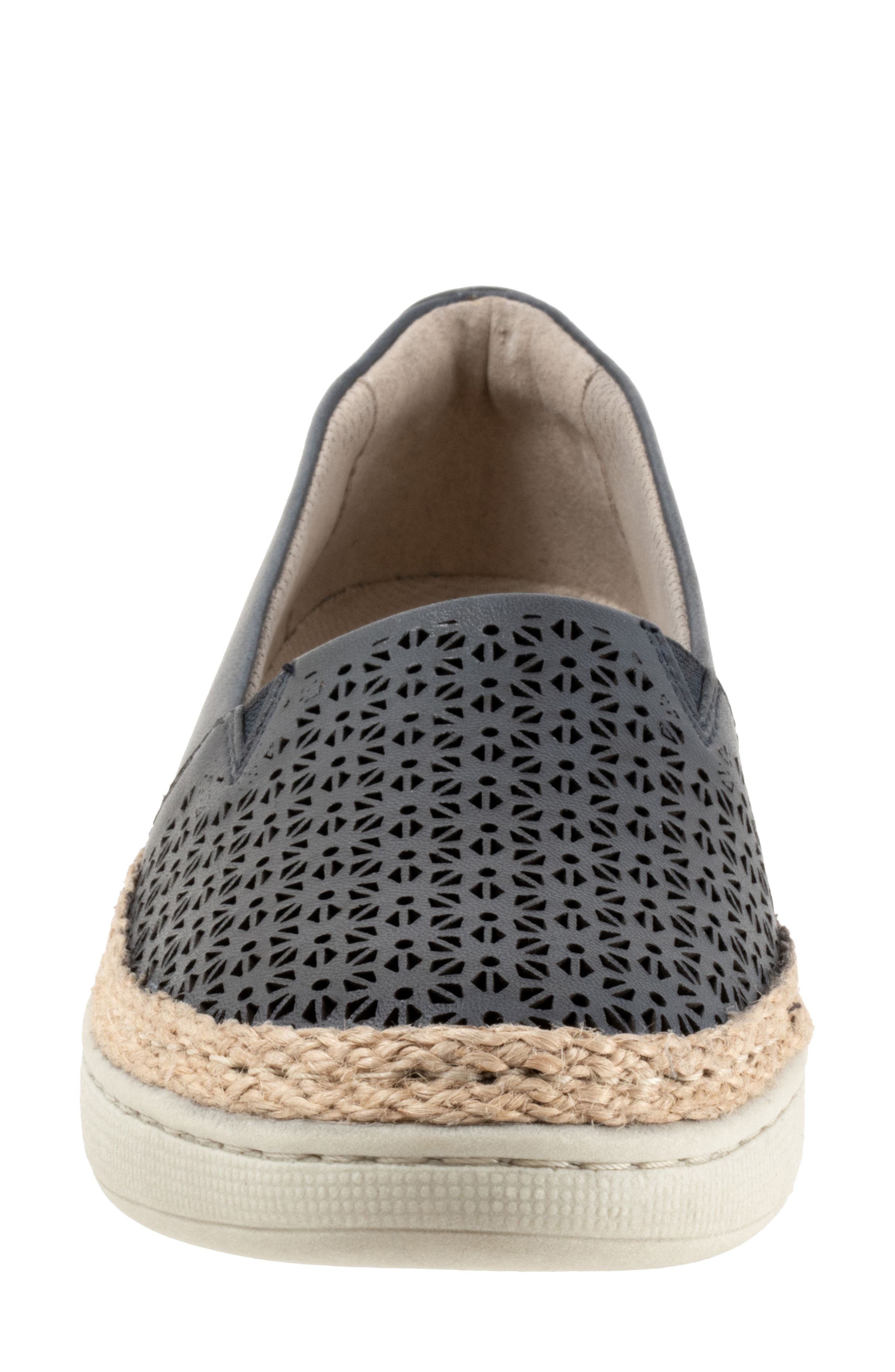 Accent Perf Espadrille Slip-On Sneaker, Alternate, color, NAVY