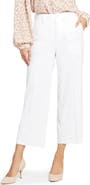 NYDJ Linen Blend Crop Wide Leg Pants
