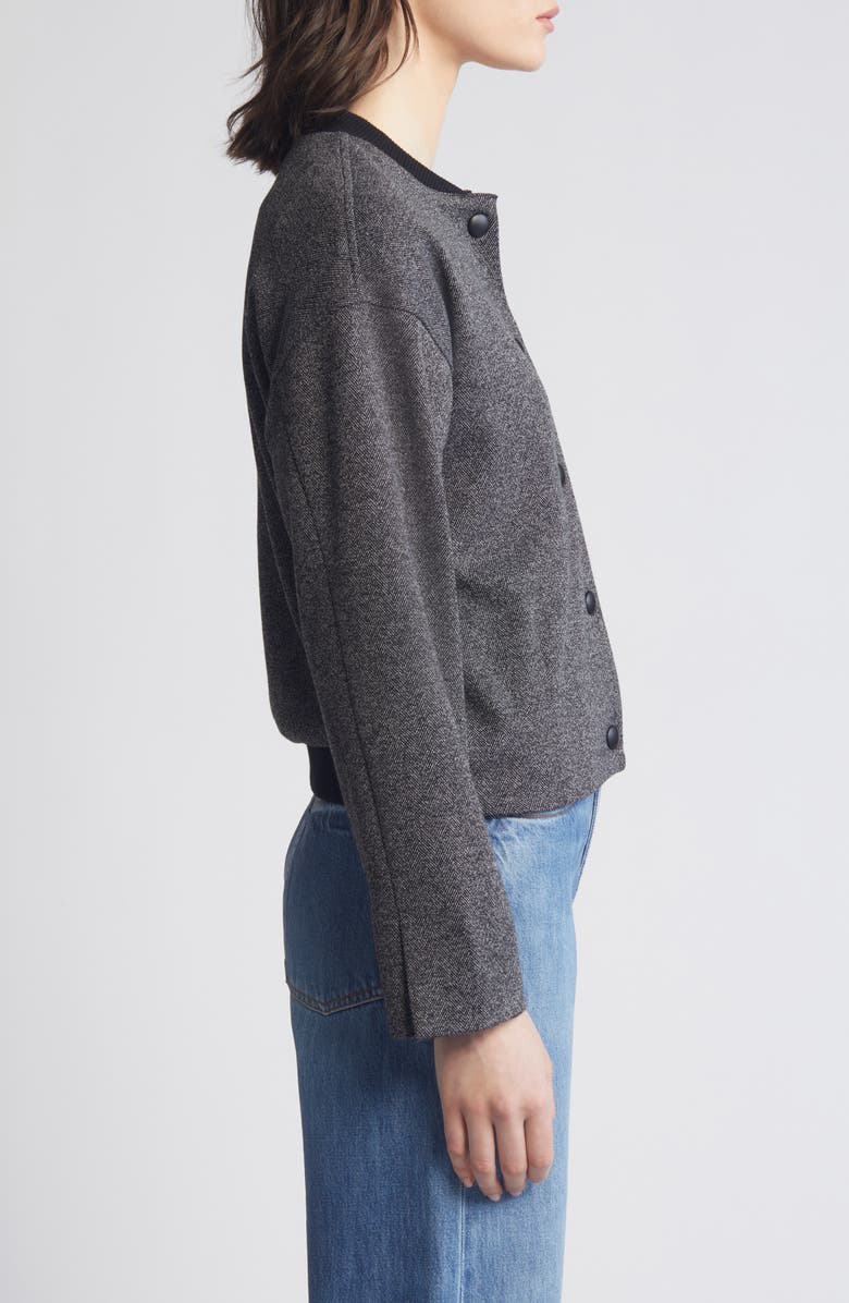 Wit & Wisdom Knit Bomber Jacket, Alternate, color, 