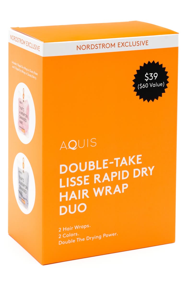 AQUIS Rapid Dry Lisse Hair Wrap Towel Duo-$60 Value, Alternate, color,