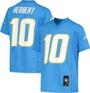 Outerstuff Youth Justin Herbert Powder Blue Los Angeles Chargers Replica Player Jersey
