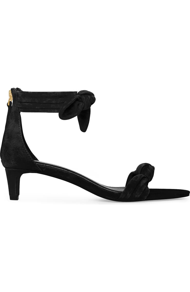 Rebecca Minkoff Bow Ankle Strap Sandal, Alternate, color, Black