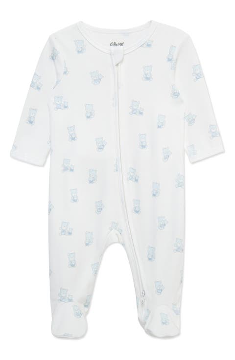 Busy Bears Pima Cotton Footie (Baby) (Nordstrom Exclusive)