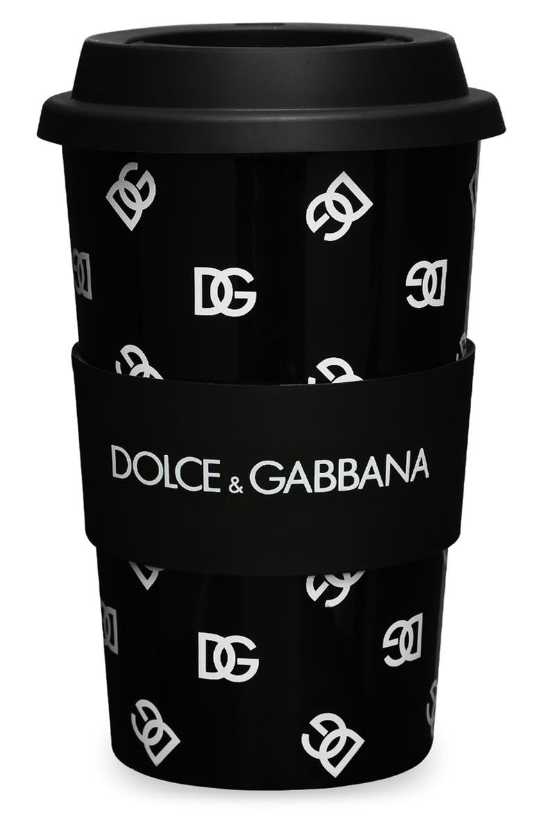DG Logo Travel Cup & Lid, Main, color, BLACK