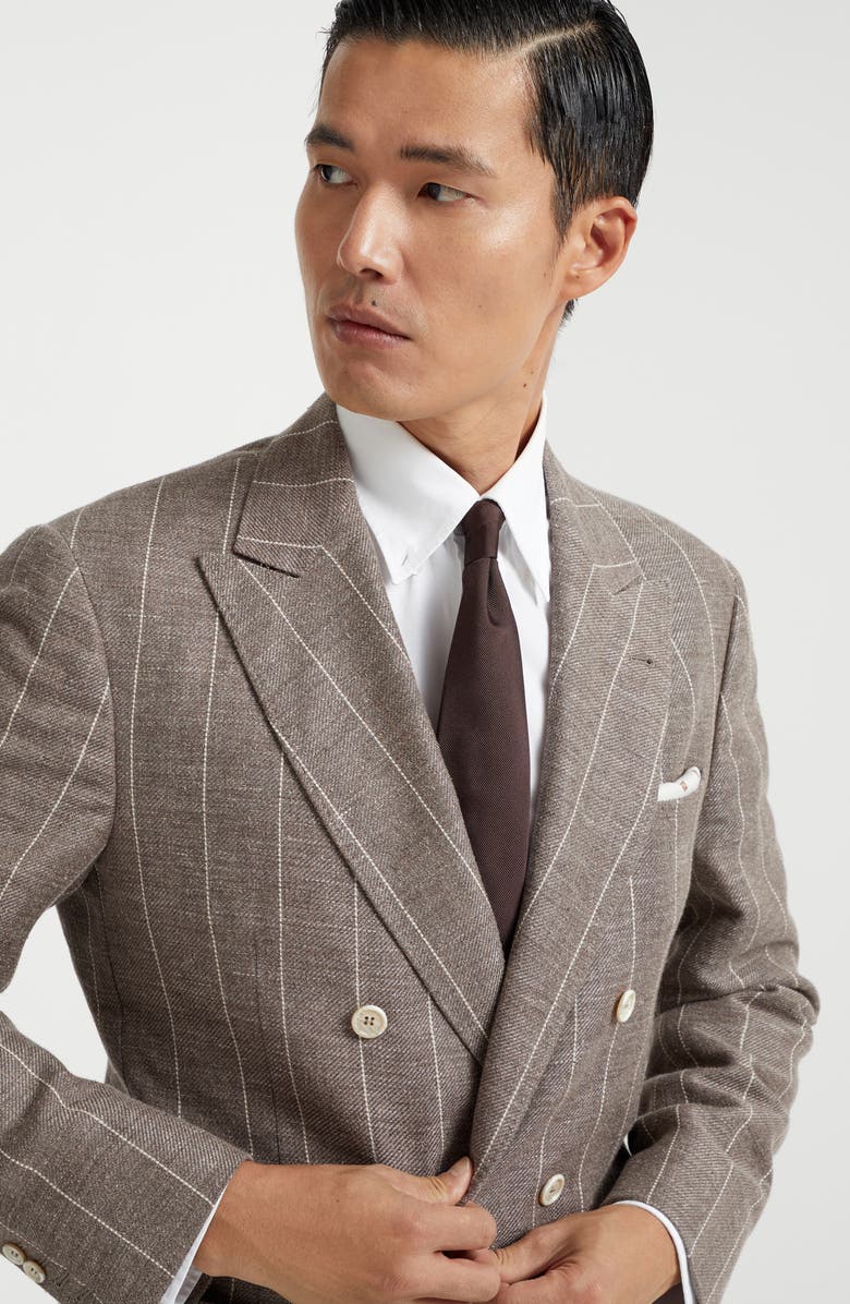 Brunello Cucinelli Silk twill tie, Alternate, color,