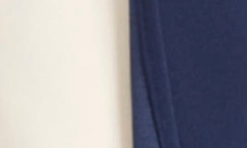 Maggy London Colorblock Cap Sleeve Asymmetric Hem Midi Dress In Blue