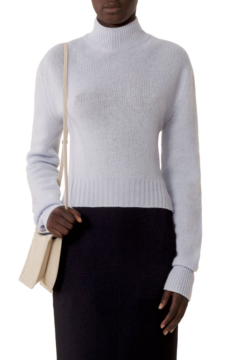 Lanvin Open-Back Sweater In Cashmere, Main, color, Sky Blue