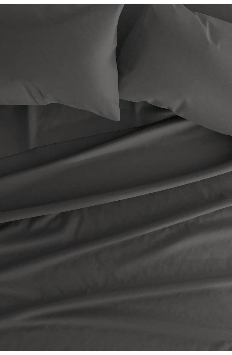 HOMESPUN Premium Cotton 4-Piece Ultra Soft Flannel Bed Sheet Set, Alternate, color, Gray