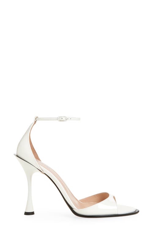 Betzábe Rita Ankle Strap Sandal In White Patent