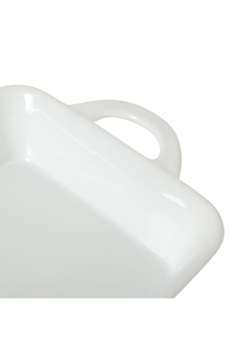 Gracious Dining Rectangular Stoneware Baking Dish with Handles, Alternate, color, White