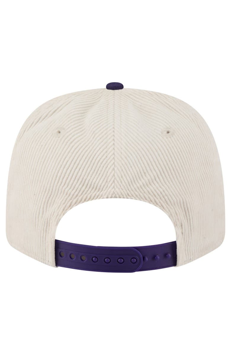 New Era Men's New Era Cream/Purple LSU Tigers Loyal Corduroy 9SEVENTY Adjustable Hat, Alternate, color, Cream