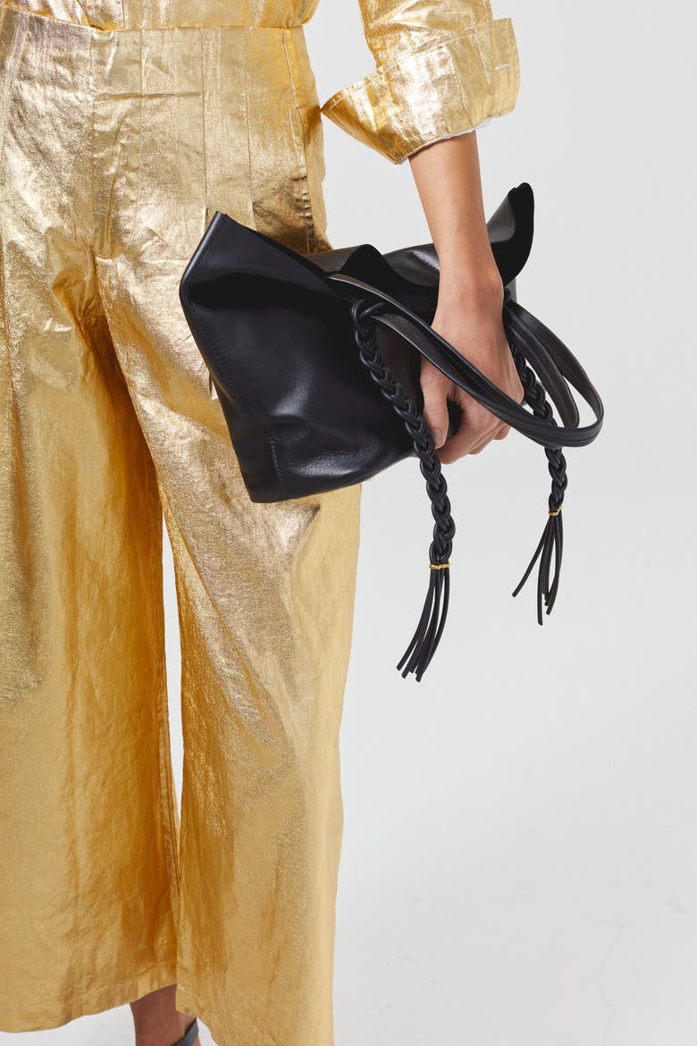 Culotte Metallic Linen Pant, Alternate, color, Gold