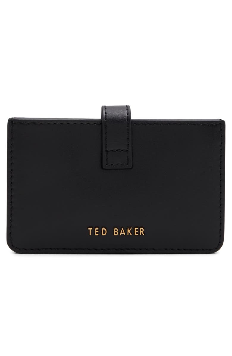 Ted Baker London Riann Leather Cardholder, Alternate, color, 