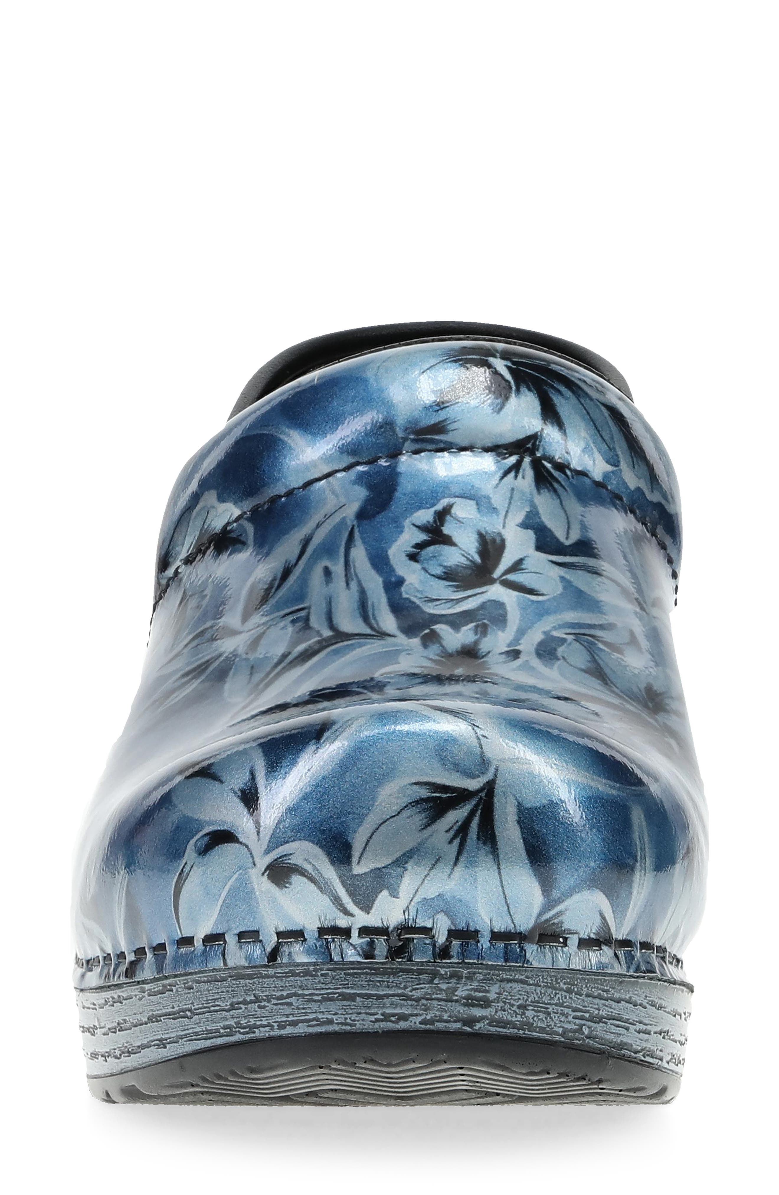 Dansko Professional Clog, Alternate, color, Blue Vine Patent