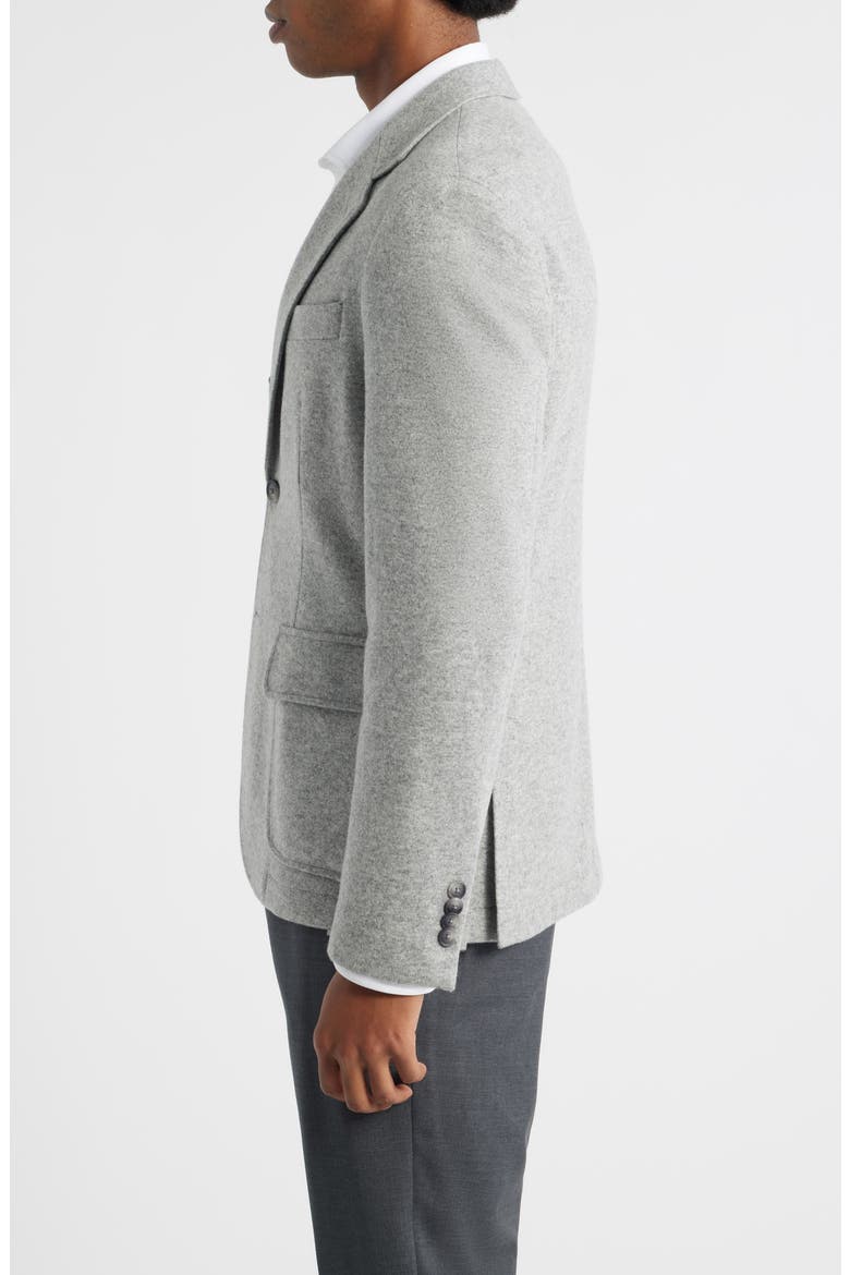 Hanry Slim Fit Felted Wool Blend Sport Coat, Alternate, color, SILVER