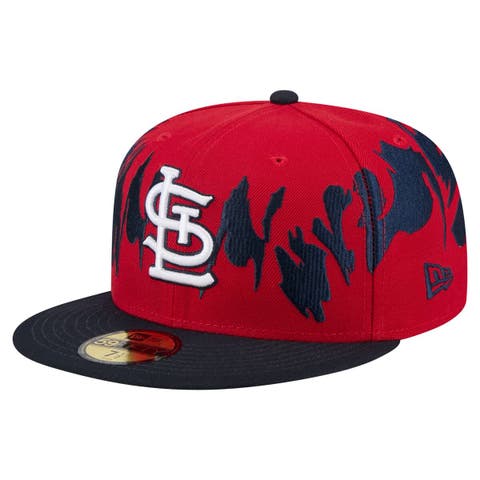 Men's New Era Red/Navy St. Louis Cardinals Retro Pattern 59FIFTY Fitted Hat