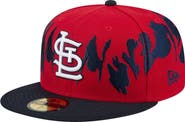 New Era Men's New Era Red/Navy St. Louis Cardinals Retro Pattern 59FIFTY Fitted Hat