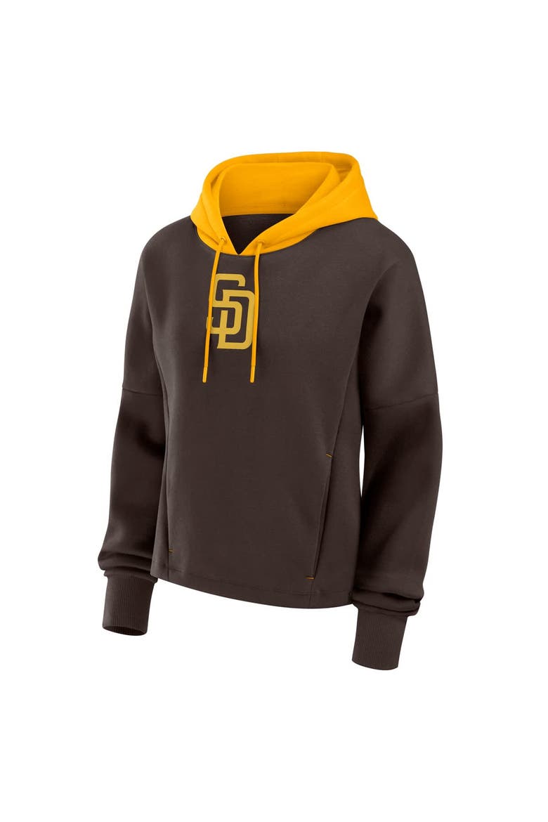 Women's Fanatics Brown San Diego Padres Oversized Legacy Favorite Spectator Pullover Hoodie, Alternate, color, Brown