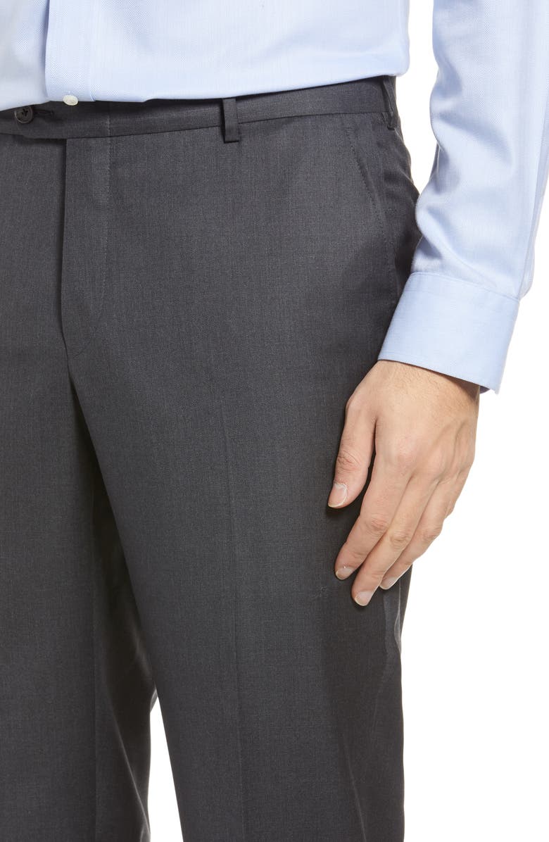 Heritage Gold Honeyway Flat Front Pants, Alternate, color, Charcoal