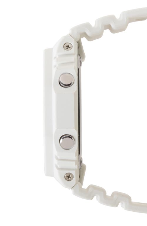 G-shock Men's White Resin Watch, 45.4mm In White