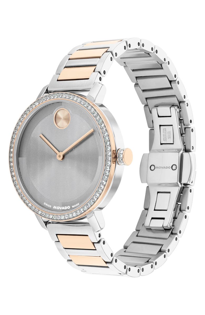 Movado Bold Evolution 2.0 Bracelet Watch, 34mm, Alternate, color, Silver