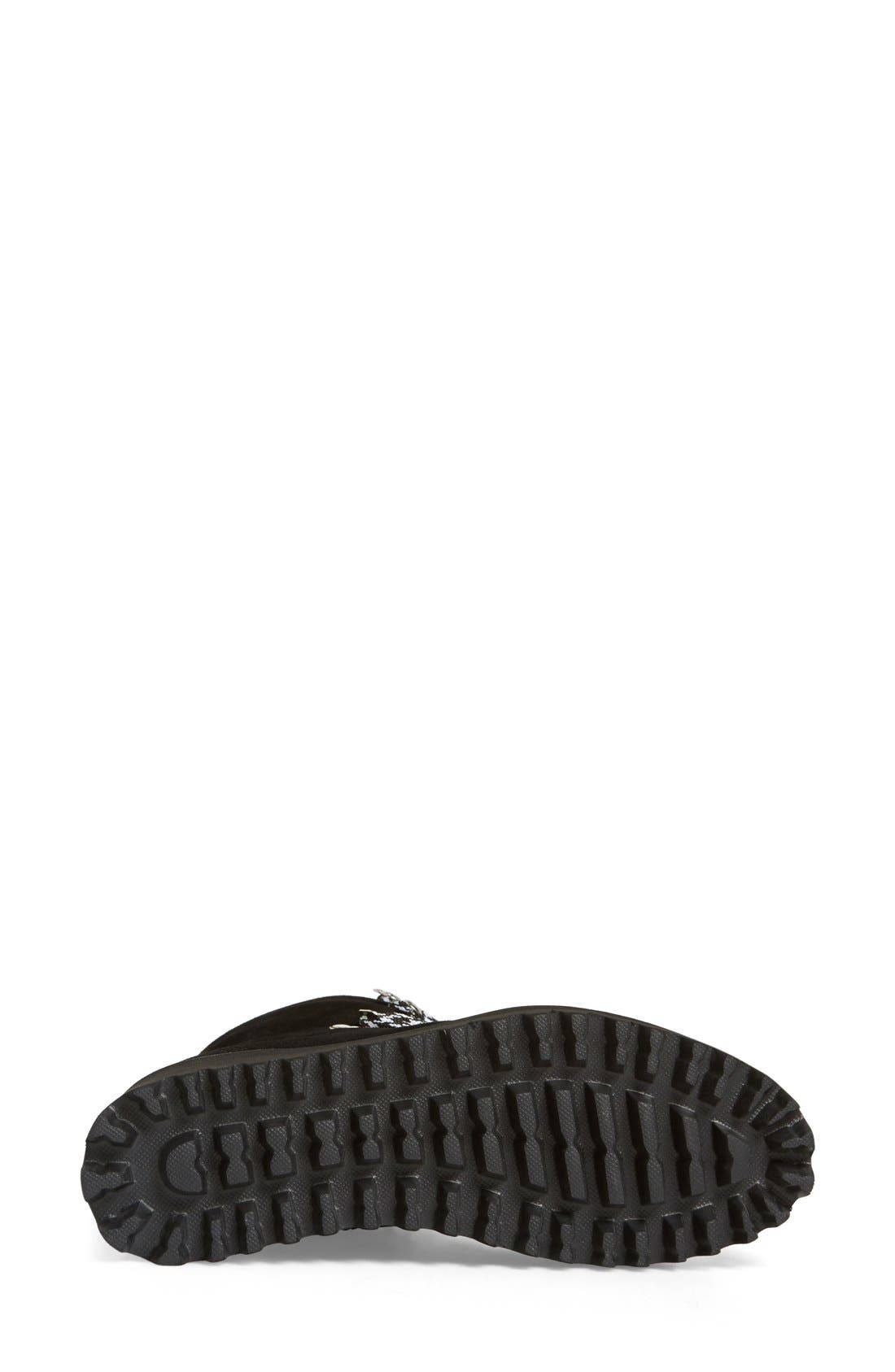 'Badland' Waterproof Platform Boot, Alternate, color, BLACK OILED SUEDE