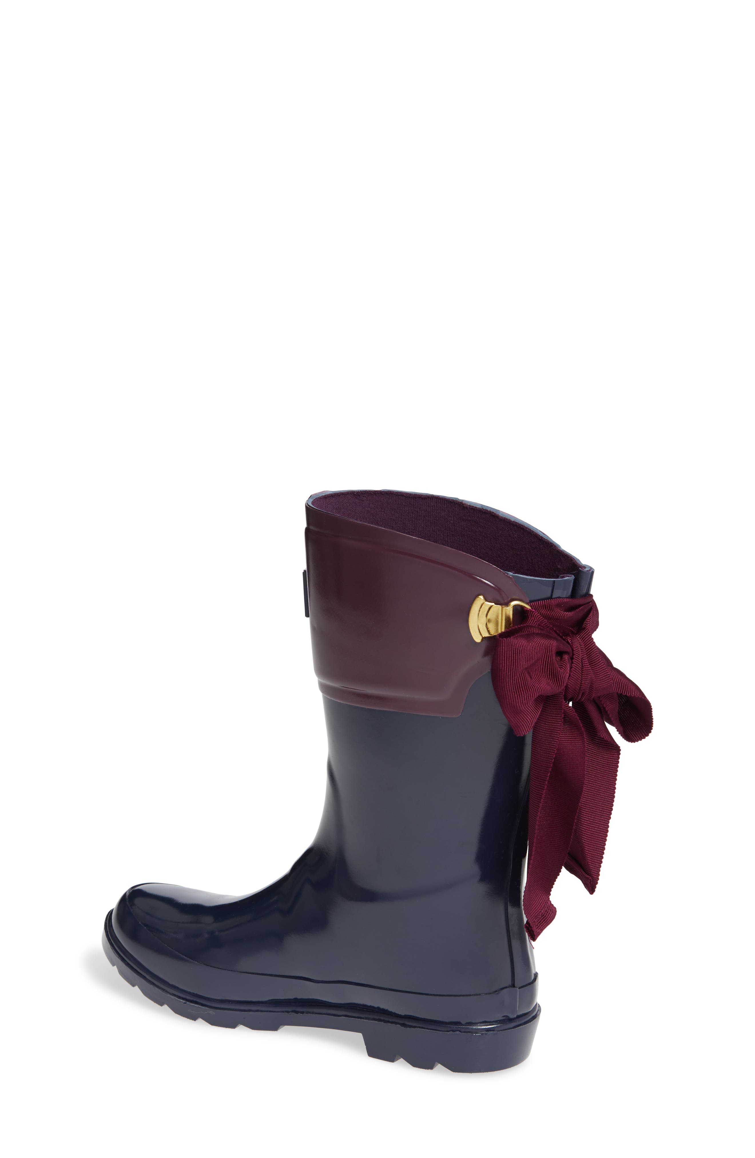 Joules Bow Welly Waterproof Rain Boot, Alternate, color, 