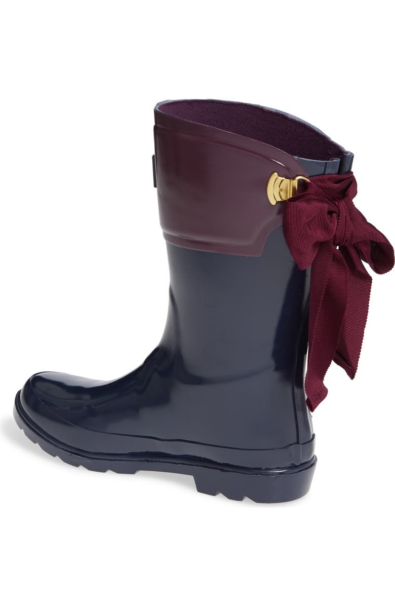 Joules Bow Welly Waterproof Rain Boot, Alternate, color,