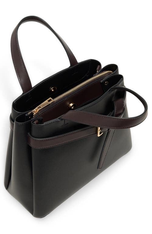 Aldo Ebaeclya Faux Leather Satchel In Black