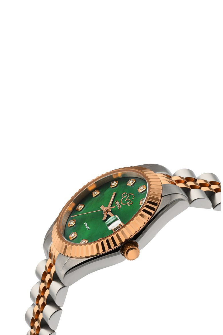 Women's Swiss Watch from the Naples Collection, 34mm, Alternate, color, TWO TONE SS/RG