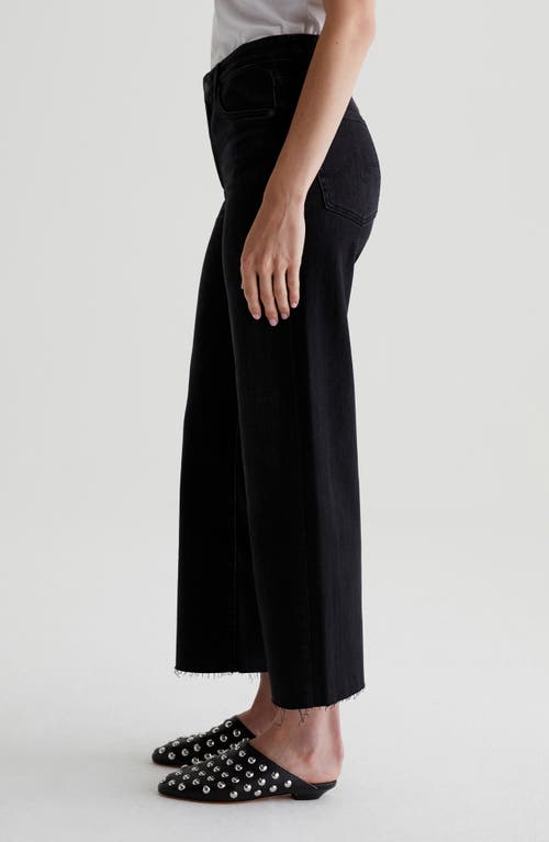 Ag Saige Raw Hem Crop Wide Leg Jeans