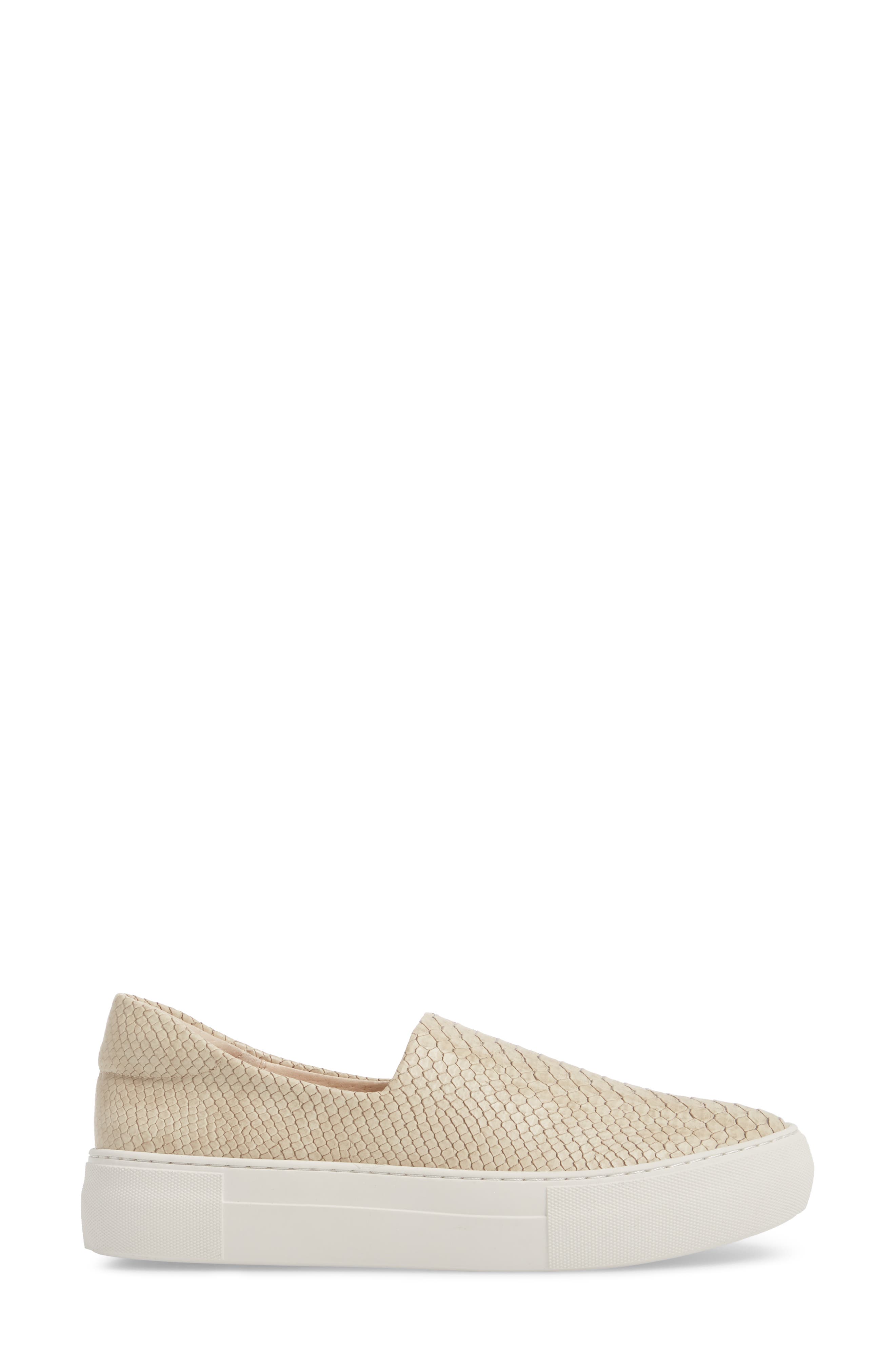 'Ariana' Platform Sneaker, Alternate, color, BEIGE EMBOSSED