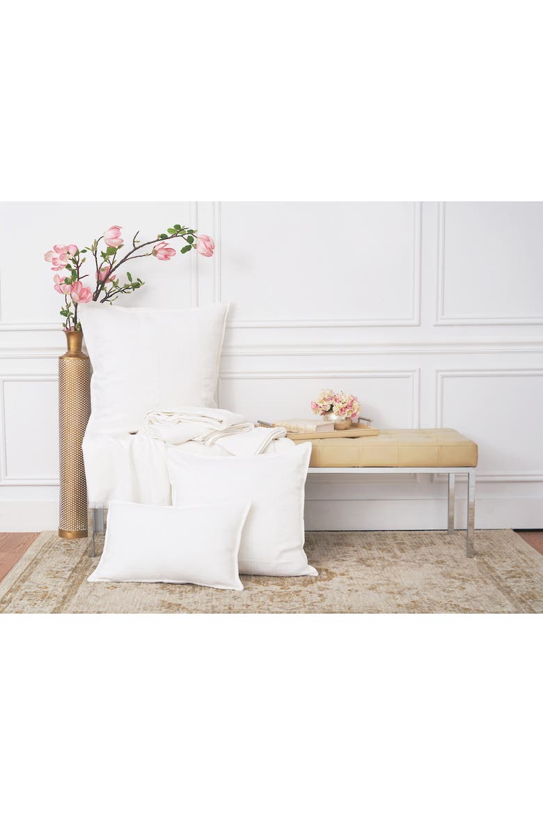 Beacon White Cotton Euro Pillow Sham, Alternate, color, White