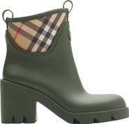 Burberry Marsh Stamp Heel Rain Boots